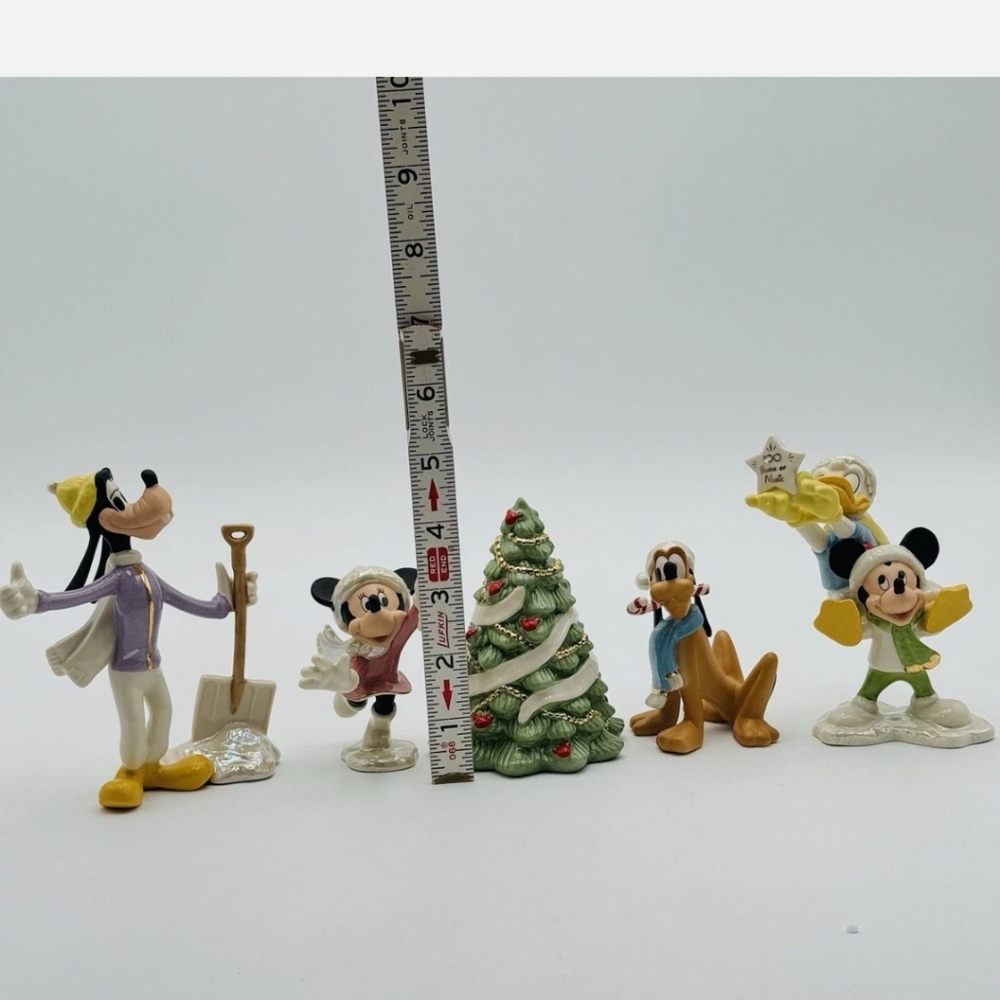 Lenox Disney 100th Anniversary Fab Five Mickey Minnie Goofy Pluto Donald - Picture 2 of 13